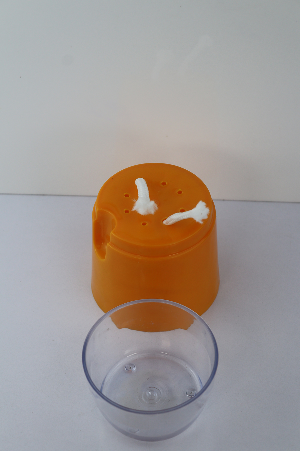 Single Piece – Self Watering Pots Pakistan | Indoor Plant Pots & Home Planters | Orange - Image 3