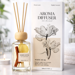 Premium White Musk Reed Diffuser \ Air Freshener – Home & office Aroma 100ml