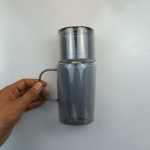 Glass Water Jug with Cup Lid – Heat Resistant | Elegant Drinking Bottle Glass Water Jug with Cup Lid – Heat Resistant | Elegant Drinking Bottle